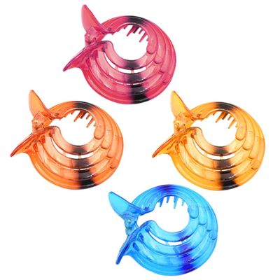 GALPADA Claw Clips 4pcs Spiral Dome Bun Maker Cover Round No Slip Hair Claw Clamp Clip for Women Girls Hair Accessories