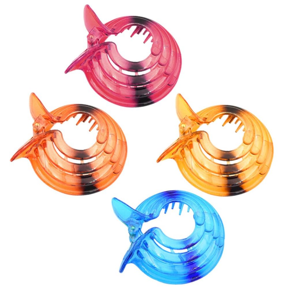 GALPADA Claw Clips 4pcs Spiral Dome Bun Maker Cover Round No Slip Hair Claw Clamp Clip for Women Girls Hair Accessories