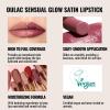 Oulac Nude Lipsticks for Women, Peach Matte Lip Stick, Full Coverage Lip Color, Satin Matte Finish, Cream Texture, Hydrating, Infused with Hyaluronic Acid, Vegan & Clean Beauty 4g SG02 Bodylicious view 4
