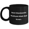 Beautiful Domestic Medium Hair Cat 11oz 15oz Mug, Best Domestic Medium Hair Dad Ever, Perfect Cup For Cat Lovers From Friends, Domestic medium hair cat present gift ideas, Unique domestic medium hair view 1