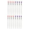 FRCOLOR 16pcs Silicone Eyeshadow and Lipstick Applicators Lid Handle Travel-friendly Makeup Brushes for Easy Application and Blending view 1