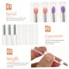 FRCOLOR 16pcs Silicone Eyeshadow and Lipstick Applicators Lid Handle Travel-friendly Makeup Brushes for Easy Application and Blending view 4
