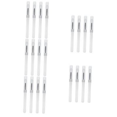 FRCOLOR 20pcs Silicone Lip Brush Cover Versatile Lipstick and Eyeshadow Applicator for Makeup Enthusiasts Compact and Easy to Use Handle and White Head Design