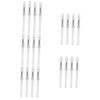 FRCOLOR 20pcs Silicone Lip Brush Cover Versatile Lipstick and Eyeshadow Applicator for Makeup Enthusiasts Compact and Easy to Use Handle and White Head Design view 1