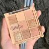 9 Color Glitter Matte Eyeshadow Palette - Nude Peach Rose Gold Champagne Orange Cream Shimmer Beige Earth Neutral Smoky Eye Shadow Makeup, Korean Palettes Waterproof Long-Lasting (02#Peach) view 1