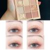 9 Color Glitter Matte Eyeshadow Palette - Nude Peach Rose Gold Champagne Orange Cream Shimmer Beige Earth Neutral Smoky Eye Shadow Makeup, Korean Palettes Waterproof Long-Lasting (02#Peach) view 3