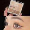 9 Color Glitter Matte Eyeshadow Palette - Nude Peach Rose Gold Champagne Orange Cream Shimmer Beige Earth Neutral Smoky Eye Shadow Makeup, Korean Palettes Waterproof Long-Lasting (03#Latte) view 2