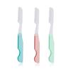 FRCOLOR 3pcs Women Eyebrow Trimmer Portable Folding Shaving Tool Refillable Blades Random Grooming Knife for Removal view 2