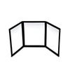CHono 3 Way Mirror, Portable Mirror for Makeup, Hair Styling, Magic Tricks, 9.5"L x 7.1"W, Modern Black Framed Glass Mirror view 1