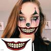 20 Sheets Halloween Temporary Tattoo Stickers Halloween Face Tattoo Face Stick for Women Men Prank Makeup Clown Horror Scary Big Mouth Fake Decals for Adults Kids view 4