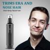 CAFFIA Nose Hair Trimmer-Professional Painless Ear and Nose Hair Trimmer for Men and Women, Waterproof Dual Edge Blades for Easy Cleaning, 3 in 1 Ear Nose Eyebrow and Facial Trimmer(Black) view 3