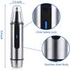 CAFFIA Ear and Nose Hair Trimmer Professional Painless Eyebrow Facial Ear Hair Trimmer Clipper for Men and Women Battery-Operated, IPX7 Waterproof Dual Edge Blades for Easy Cleansing view 2