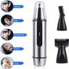 CAFFIA Ear and Nose Hair Trimmer Professional Painless Eyebrow Facial Ear Hair Trimmer Clipper for Men and Women Battery-Operated, IPX7 Waterproof Dual Edge Blades for Easy Cleansing view 3