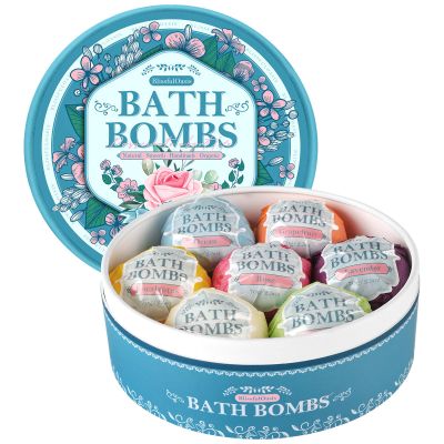 Bath Bombs Set, 7 Packs Bubble Fizzies Relaxation with Shea Butter, Dry Skin Moisturize, Birthday, Idea for Women, Wife, Girlfriend