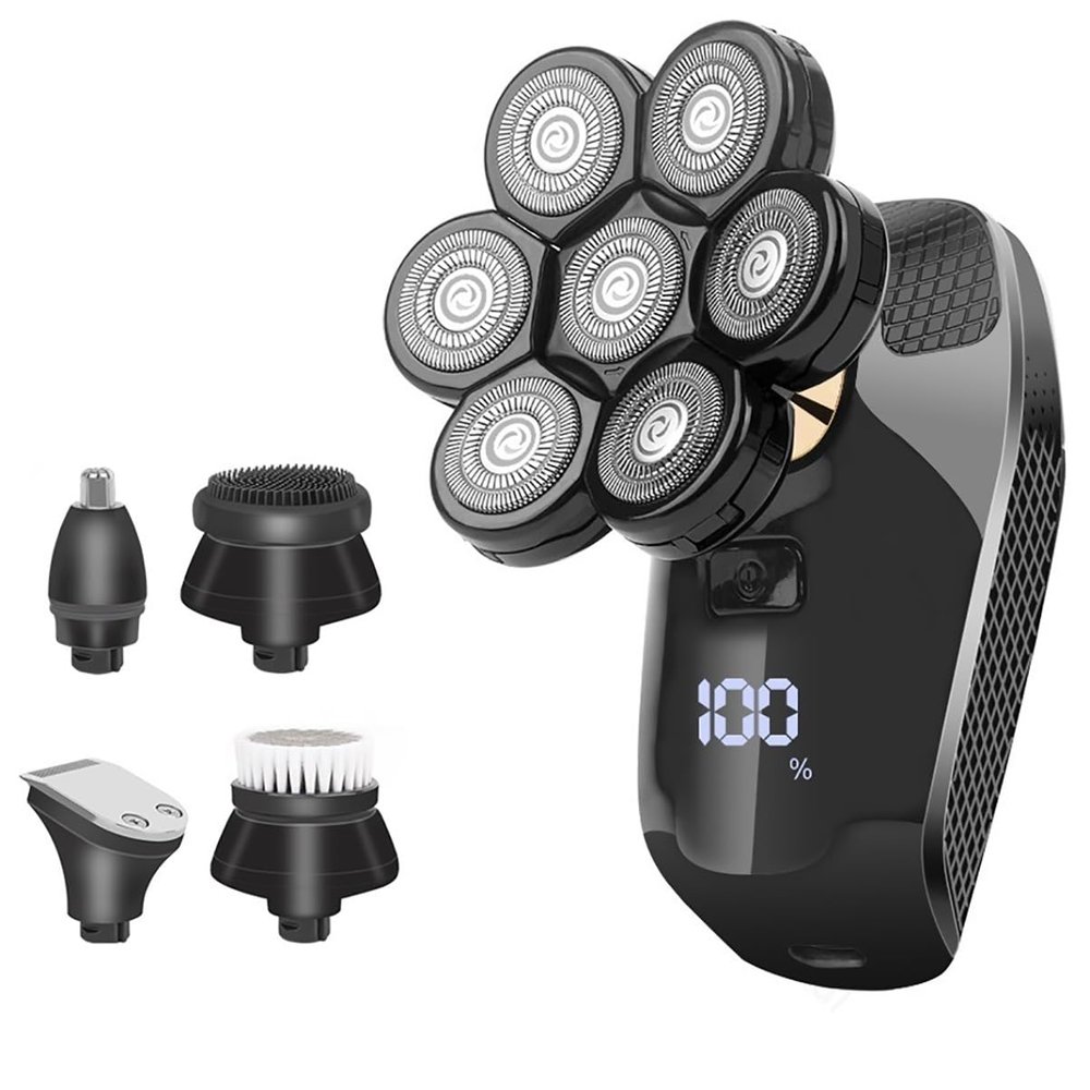 Head Shavers for Bald Men, 5 IN 1 Shaver for Men Electric Shaver Powerful Bald Head Shaver Beard Shaving Machine For Men