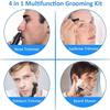 CAFFIA 4 in 1 Nose and Ear Hair Trimmer, Portable Ear Nose Hair Trimmer, USB Rechargeable Nose Hair Trimmer, Waterproof Dual Edge Blades for Easy Cleaning, Black view 2