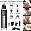 CAFFIA Ear and Nose Hair Trimmer,USB Rechargeable Nose Hair Trimmer,Professional Nose Hair Trimmer Clipper for Men and Women,Waterproof Dual Edge Blades for Easy Cleaning view 3