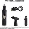 CAFFIA Nose Hair Trimmer for Men, 2 in 1 USB Rechargeable Ear and Nose Hair Trimmer for Men & Women,Dual-Edge Blades Painless Electric Nose Ear Trimmer Eyebrow Clipper view 2
