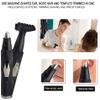 CAFFIA Nose Hair Trimmer for Men, 2 in 1 USB Rechargeable Ear and Nose Hair Trimmer for Men & Women,Dual-Edge Blades Painless Electric Nose Ear Trimmer Eyebrow Clipper view 3
