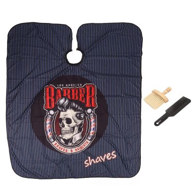 3Pcs Hair Cutting Cape Kit,Professional Waterproof Barber Cape,Leak Proof Neckline Breathable Reusable Portable Salon Barber Cape with Beard Apron and Comb