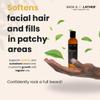 BASK & LATHER Beard Growth Oil, Frizz Free Hair Oil for Men Beard Care with Vitamins & Natural Ingredients to Hydrate, Smooth & Soften for Shiny, Thicker Fuller Beard Hair and Texture, 4 fl oz. view 3