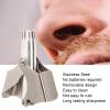 Zjchao Nasal Hair Trimmer, Manual, 360 Precise Cut, Stainless Steel, Unisex view 2
