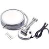 AMHIL Bathroom Makeup Mirrors Chrome Wall Mounted Vanity Double Sided Brass Magnifying Shaving Folding with Switch Plug (Color : 5X) view 3