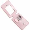 Eyebrow Trimmer Kit, 5-in-1 Set with Eyebrow Scissors, Eyebrow Razor, Tweezer, Brush, and Mirror for Women, Includes Leather Carry-Around Bag (Pink). view 1