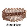 2Pcs Retro Wide Rhinestone Headband, Glitter Crystal Hair Hoop Headdress view 2