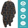 Abstract Flower Barber Cape - Salon Hair Cutting Cape for Women,Men,Adults,Haircut Cape with Adjustable Elastic Neckline Hairdressing Cape Accessories Brown Minimalist Geometric Floral Native American view 2