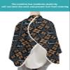 Abstract Flower Barber Cape - Salon Hair Cutting Cape for Women,Men,Adults,Haircut Cape with Adjustable Elastic Neckline Hairdressing Cape Accessories Brown Minimalist Geometric Floral Native American view 4