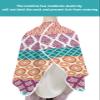 Bohemia Barber Cape - Salon Hair Cutting Cape for Women,Men,Adults,Haircut Cape with Adjustable Elastic Neckline Hairdressing Stylist Cape Gown Accessories Multi Boho Stripes Tribal Morocco Flower view 4
