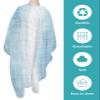 Abstract Sky Blue Barber Cape - Salon Hair Cutting Cape for Women,Men,Adults,Haircut Cape with Adjustable Elastic Neckline Hairdressing Stylist Cape Accessories Modern Abstract Minimalist Painting Art view 2