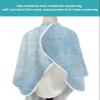 Abstract Sky Blue Barber Cape - Salon Hair Cutting Cape for Women,Men,Adults,Haircut Cape with Adjustable Elastic Neckline Hairdressing Stylist Cape Accessories Modern Abstract Minimalist Painting Art view 4
