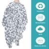 Abstract Grey Barber Cape - Salon Hair Cutting Cape for Women,Men,Adults,Haircut Cape with Adjustable Elastic Neckline Hairdressing Stylist Cape Accessories Modern Minimalist Geometric Aesthetics Art view 2