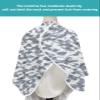 Abstract Grey Barber Cape - Salon Hair Cutting Cape for Women,Men,Adults,Haircut Cape with Adjustable Elastic Neckline Hairdressing Stylist Cape Accessories Modern Minimalist Geometric Aesthetics Art view 4