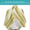 Abstract Minimalist Barber Cape - Salon Hair Cutting Cape for Women,Men,Adults,Haircut Cape with Adjustable Elastic Neckline Hairdressing Cape Accessories Gold Geometric Metallic Gradient Stripes view 4