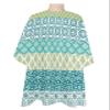 Bohemia Barber Cape - Salon Hair Cutting Cape for Women,Men,Adults,Haircut Cape with Adjustable Elastic Neckline Hairdressing Stylist Cape Gown Accessories Geometric Blue Green Turquoise Stripe Flower view 1