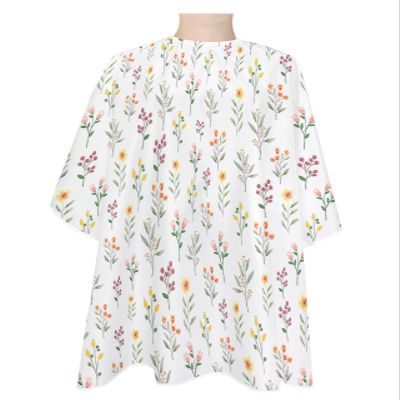 Farmhouse Pastoral Flower Barber Cape - Salon Hair Cutting Cape for Women,Men,Adults,Haircut Cape with Adjustable Elastic Neckline Hairdressing Stylist Cape Gown Accessories Fall Leaves Plant Herb