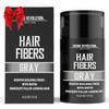 Viking Revolution Gray Hair Fibers for Thinning Hair Men - Thick Fiber for Bald Spot Cover Up - Hair Building Fibers with Kerating and Biotin - Hair Fiber for Men for Thicker and Fuller Look (0.52oz) view 1