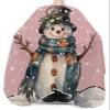 Blush Pink Snowma Barber Cape - Salon Hair Cutting Cape for Women,Men,Adults,Haircut Cape with Adjustable Elastic Neckline Hairdressing Stylist Cape Accessories Christmas Snowflake Buffalo Plaid Berry view 3