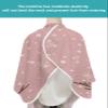 Blush Pink Snowma Barber Cape - Salon Hair Cutting Cape for Women,Men,Adults,Haircut Cape with Adjustable Elastic Neckline Hairdressing Stylist Cape Accessories Christmas Snowflake Buffalo Plaid Berry view 4