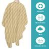 Abstract Barber Cape - Salon Hair Cutting Cape for Women,Men,Adults,Haircut Cape with Adjustable Elastic Neckline Hairdressing Stylist Cape Gown Accessories Modern Minimalist Geometric Plaid Stripes view 2