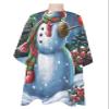 Snowman Barber Cape - Salon Hair Cutting Cape for Women,Men,Kids,Adults,Haircut Cape with Adjustable Elastic Neckline Hairdressing Stylist Cape Gown Accessories Winter Snomy Christmas Red Bird Berry view 1