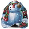 Snowman Barber Cape - Salon Hair Cutting Cape for Women,Men,Kids,Adults,Haircut Cape with Adjustable Elastic Neckline Hairdressing Stylist Cape Gown Accessories Winter Snomy Christmas Red Bird Berry view 3