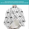 Black Indian Boho Barber Cape - Salon Hair Cutting Cape for Women,Men,Adults,Haircut Cape with Adjustable Elastic Neckline Hairdressing Cape Accessories Geometric Native American Indian Tribal Ethnic view 4