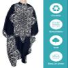 Abstract Mandala Barber Cape - Salon Hair Cutting Cape for Women,Men,Adults,Haircut Cape with Adjustable Elastic Neckline Hairdressing Stylist Cape Gown Accessories Geometric Indian Bohemian Stripes view 2