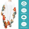 Colorful Pumpkins Barber Cape - Salon Hair Cutting Cape for Women,Men,Adults,Haircut Cape with Adjustable Elastic Neckline Hairdressing Cape Accessories Thanksgiving Boho Fall Painted Dot Stripes view 2