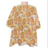 Abstract Pumpkins Barber Cape - Salon Hair Cutting Cape for Women,Men,Adults,Haircut Cape with Adjustable Elastic Neckline Hairdressing Stylist Cape Accessories Thanksgiving Fall Minimalist Geometric view 1
