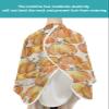 Abstract Pumpkins Barber Cape - Salon Hair Cutting Cape for Women,Men,Adults,Haircut Cape with Adjustable Elastic Neckline Hairdressing Stylist Cape Accessories Thanksgiving Fall Minimalist Geometric view 4